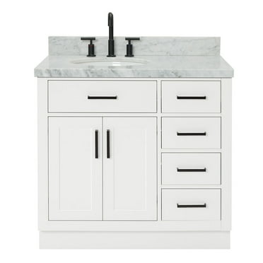 Ariel T037slcwovo Hepburn 37" Free Standing Single Basin Vanity Set - White