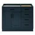 thumbnail image 1 of Ariel Hepburn 42 In. Left Offset Single Sink Base Cabinet In Midnight Blue, 1 of 10
