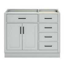 Ariel T042s-L-Bc Hepburn 42" Single Free Standing Vanity Cabinet Only - Grey