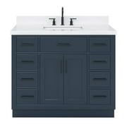 Ariel T042scqrvo Hepburn 42" Free Standing Single Basin Vanity Set - Blue