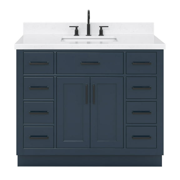 Ariel T042scqrvo Hepburn 42" Free Standing Single Basin Vanity Set - Blue
