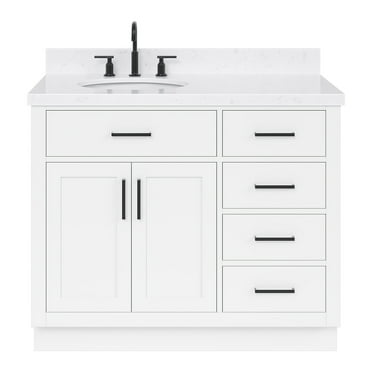 Ariel T042slcqovo Hepburn 42" Free Standing Single Basin Vanity Set - White