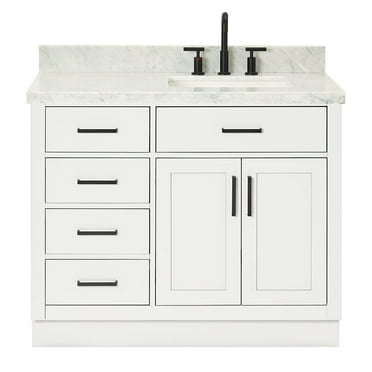 Ariel T043srcwrvo Hepburn 43" Free Standing Single Basin Vanity Set - White