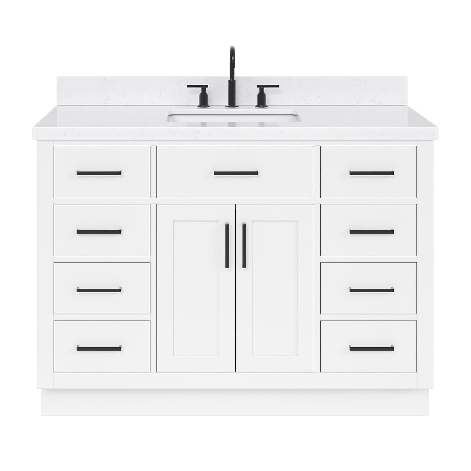 Hepburn 48" White Freestanding Single Basin Vanity Set
