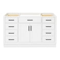 thumbnail image 1 of Ariel Hepburn 54 In. Single Sink Base Cabinet In White, 1 of 10