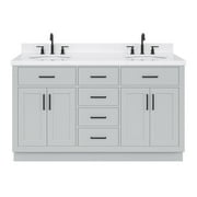 Ariel T060dcqovo Hepburn 60" Free Standing Double Basin Vanity Set - Grey