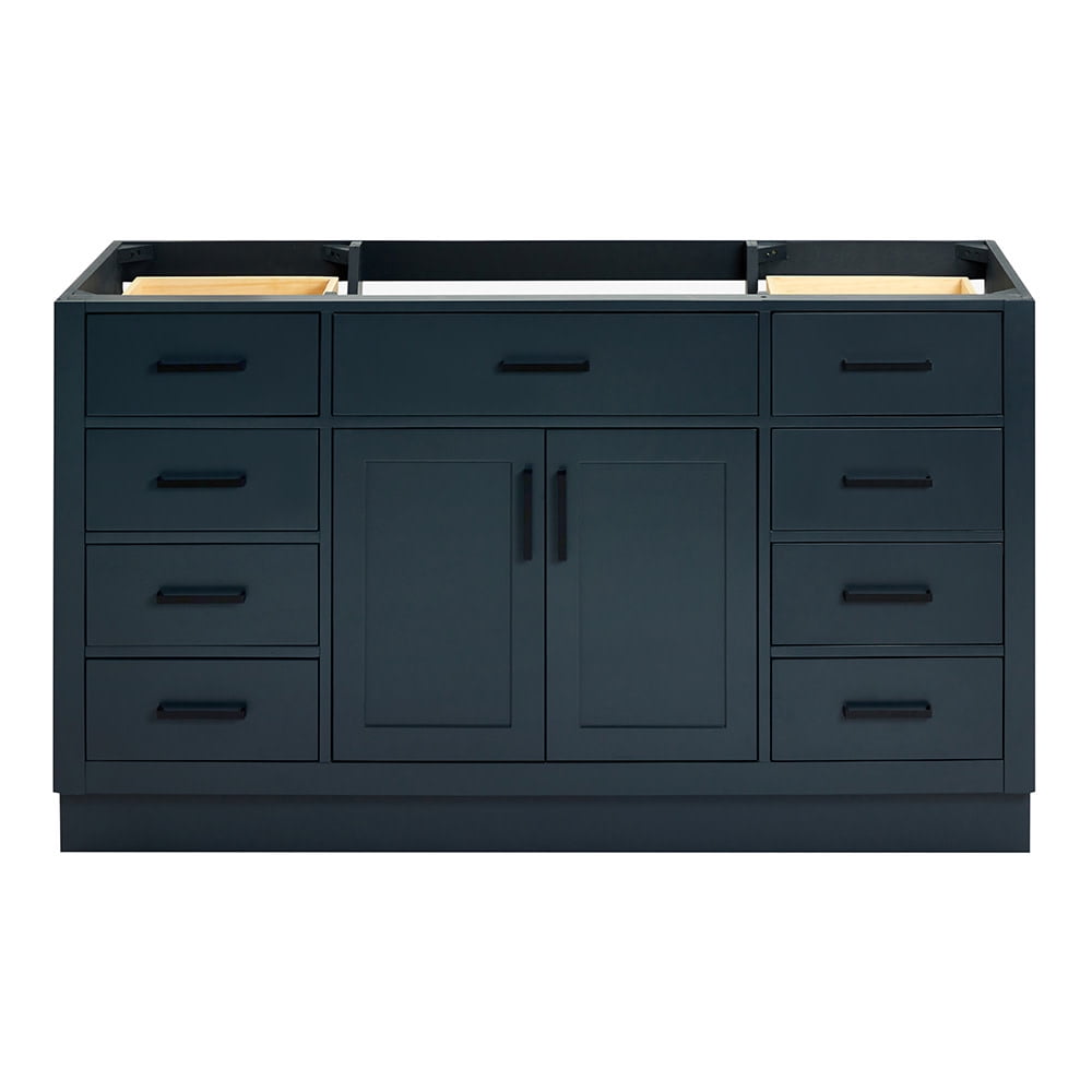 Midnight Blue 60" Freestanding Hardwood Bathroom Vanity