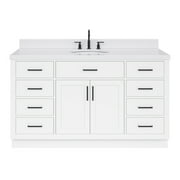 Ariel T060scqovo Hepburn 60" Free Standing Single Basin Vanity Set - White