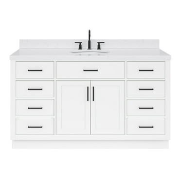 Ariel T060scqovo Hepburn 60" Free Standing Single Basin Vanity Set - White