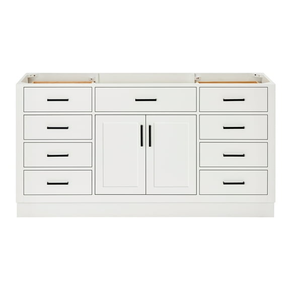 Ariel Hepburn 66 Inch Single Sink Base Cabinet In White