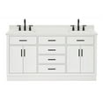 thumbnail image 1 of Ariel T067DWQRVOWHT Hepburn 67" Free Standing Double Basin Vanity Set - White, 1 of 7