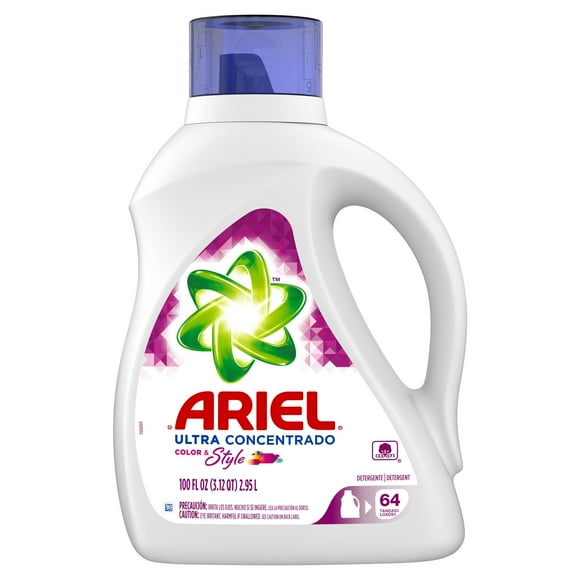 Ariel Ultra Concentrated Liquid Laundry Detergent, Color & Style, 100 oz, 64 Loads