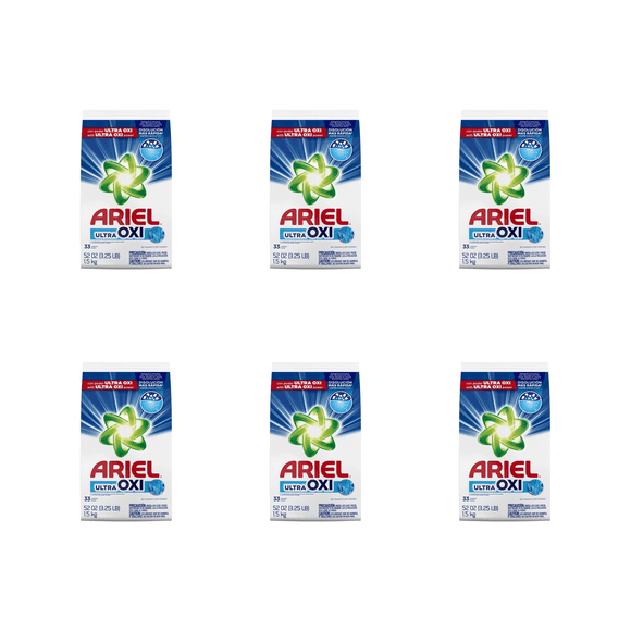 Ariel Ultra Oxi Powder Laundry Detergent( 3.3 lb x 6 ) 6 Pack