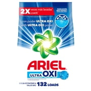 Ariel Ultra Oxi Powder Laundry Detergent, Original Scent, 132 Loads, 211 Ounce