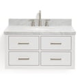 thumbnail image 1 of Ariel W037scwovo Hutton 37" Wall Mounted Single Basin Vanity Set - White, 1 of 7