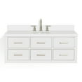 thumbnail image 1 of Ariel W049swqovo Hutton 49" Wall Mounted Single Basin Vanity Set - White / Pure White Top, 1 of 7