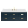 thumbnail image 1 of Ariel W054SCQRVOMNB Hutton 54" Wall Mounted Single Basin Vanity Set - Midnight Blue /, 1 of 7