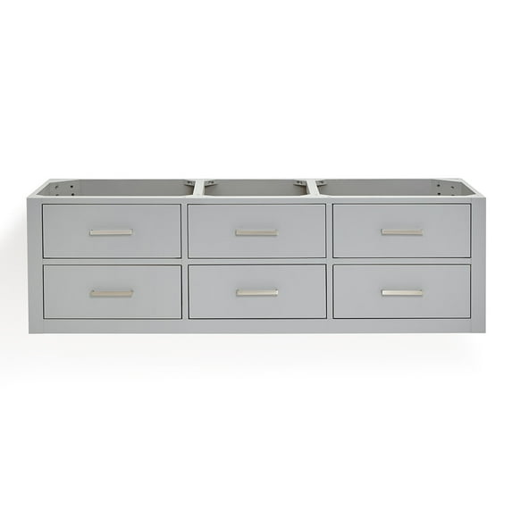 Ariel W060d-Bc Hutton 60" Double Wall Mounted Vanity Cabinet Only - Grey