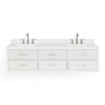 thumbnail image 1 of Ariel W073dwqrvo Hutton 72" Wall Mounted Double Basin Vanity Set - White / Pure White Top, 1 of 7