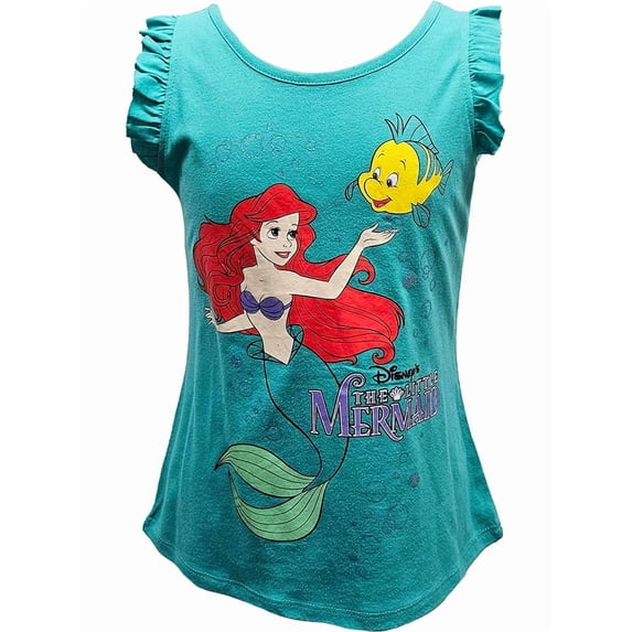 Ariel and Flounder Disney Girls Youth Fashion Tank Top