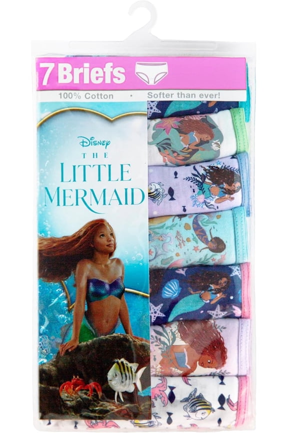 Ariel from the Little Mermaid 100% Combed Cotton Underwear Panties Sizes 4T