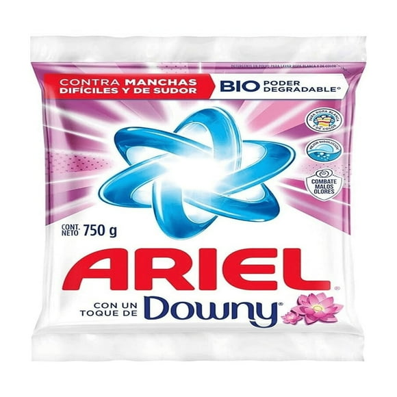 Ariel Powder with Downy 1.65lb (750g) BIO Formula Powder Detergent Deep Odor & Stain Removal