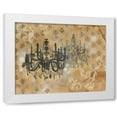 thumbnail image 1 of Arielle Adkin 4x14 White Modern Wood Framed Wall Art Titled - Chandelier, 1 of 5