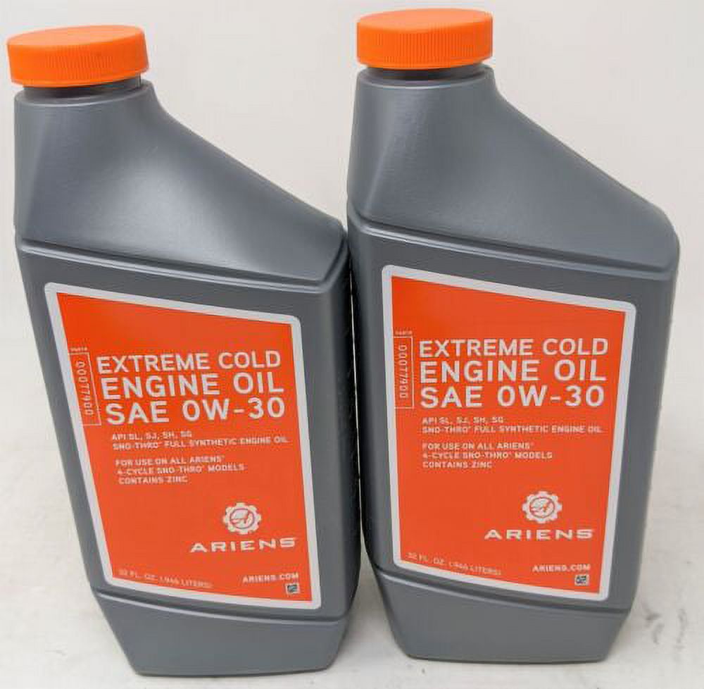 Ariens Pack of 2 SAE 0W30 Extreme Cold Engine Oil Quart 00077900