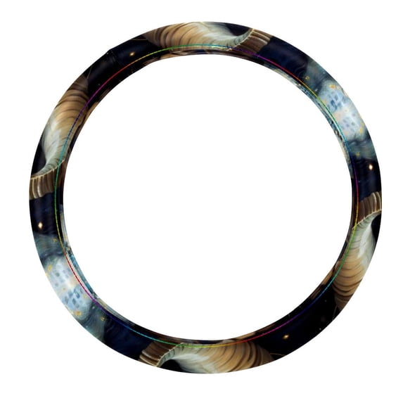 Aries Constellation Car Wheel Cover, Steering Wheel Covers, Car Wheel Covers 14.5 Inch Printing PVC Leather Auto Accessories