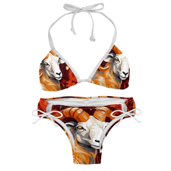 Aries Constellation Detachable Sponge Adjustable Strap Bikini Set Swimsuit Two-Pack Swimming Suits - Beach Vacation Swimwear
