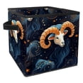 thumbnail image 1 of Aries Constellation Foldable Storage Basket Toy Box Storage Cubes Organizer with Handle, 10.8"x10.5"x10.6", Large Capacity, 1 of 6