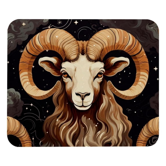 Aries Constellation Gaming Mouse Pad, Desk Mat, 8.3x9.8 Inch, Non-Slip Rubber Bottom, Printed, Suitable for Office and Gaming