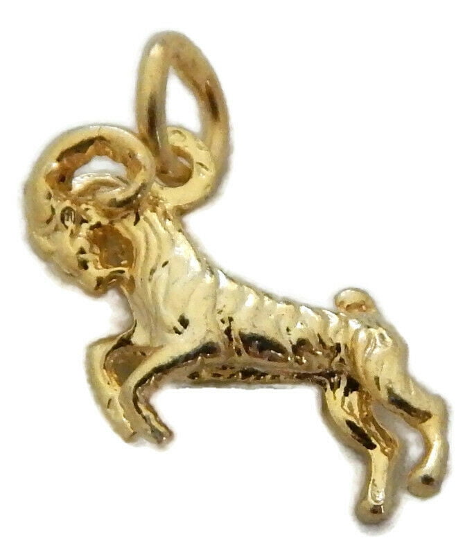 Claddagh Gold Zodiac Charm Pendant - .925 Sterling Silver, Choose Your Astrology Sign, Personalized Gift