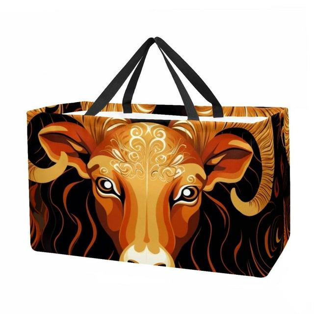 Aries Constellation Large Capacity Reusable Foldable Oxford Cloth