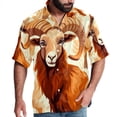 thumbnail image 1 of Aries Constellation Men's Short Sleeve Poplin Shirt, Casual Printed Beach Button Down Summer Unisex Shirts, 1 of 6