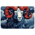 thumbnail image 1 of Aries Constellation Polyester Non-Slip Door Carpet Kitchen Mat Floor Rug - Machine Washable, 1 of 6