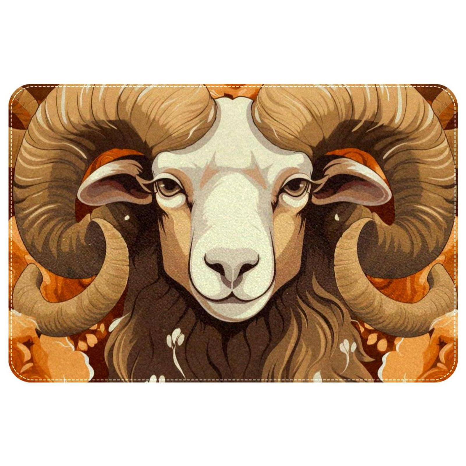 Aries Constellation Polyester Non-Slip Machine Washable Floor Carpet ...