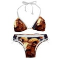 thumbnail image 1 of Aries Constellation Women's Bikini Set with Detachable Sponge and Adjustable Strap, Two-Pack, Ideal for Swimming Suit Beach Vacation!, 1 of 6