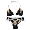 thumbnail image 1 of Aries Constellation Women's Bikini Set with Detachable Sponge and Adjustable Strap, Two-Pack, Ideal for Swimming Suit Beach Vacation!, 1 of 6