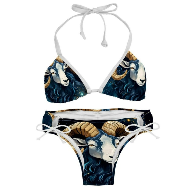 Aries Constellation Women's One-Piece Swimsuit Bikini Set with