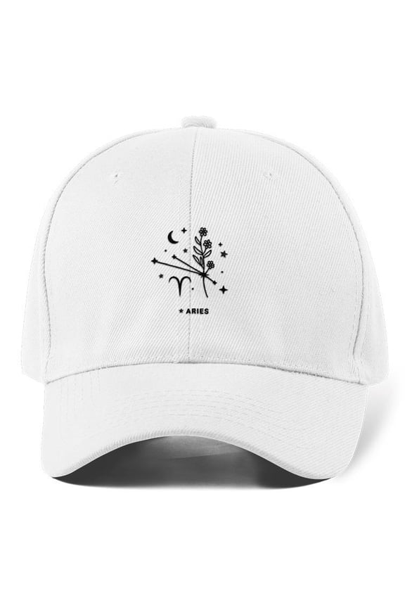Aries Constellation Zodiac Hat Hat - , White, Small