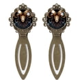 thumbnail image 1 of Aries Copper-Colored Lace Bookmarks Set of 2 - Stainless Steel Book Accessories for Book Lovers and Readers, 1 of 5