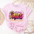 thumbnail image 1 of Aries Graffiti Zodiac T-Shirt, Street Style Astrology Horoscope Tee, 1 of 12