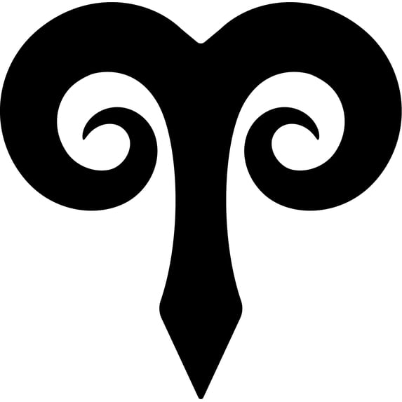 Aries Horoscope Symbol - Beautiful Solid Steel Home Decor Decorative Accent Metal Art Wall Sign