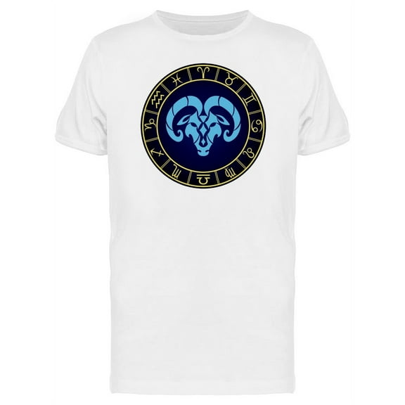 Aries Inside Golden Frame T-Shirt Men -Image by Shutterstock, Male Medium