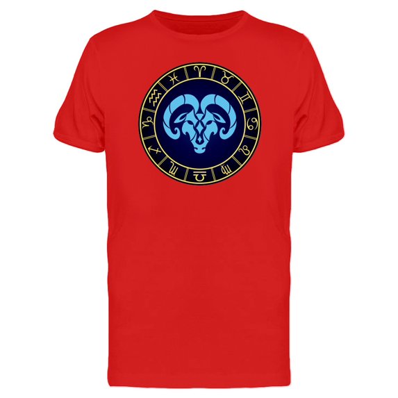Aries Inside Golden Frame T-Shirt Men -Image by Shutterstock, Male Small