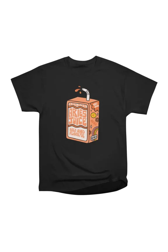 Aries Juice Box T-Shirt Tee Gift For Him Merch For Her Apparel For Friend