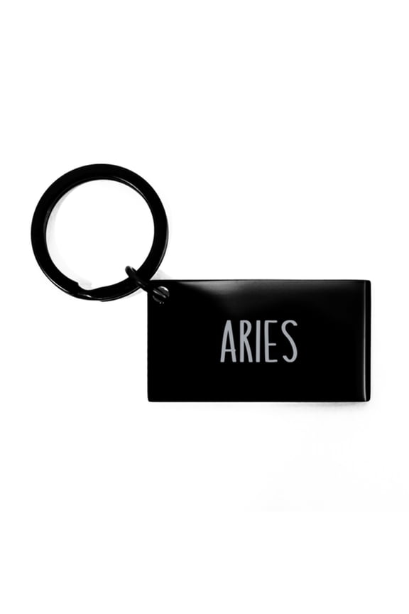 Aries Keychain Personalized Name Gifts for Aries Boys Men Him Birthday Christmas Stainless Steel Key Chain
