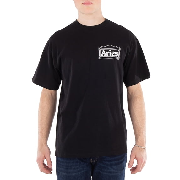 Aries Men's Black Logo Print T-Shirt, Size X-Small