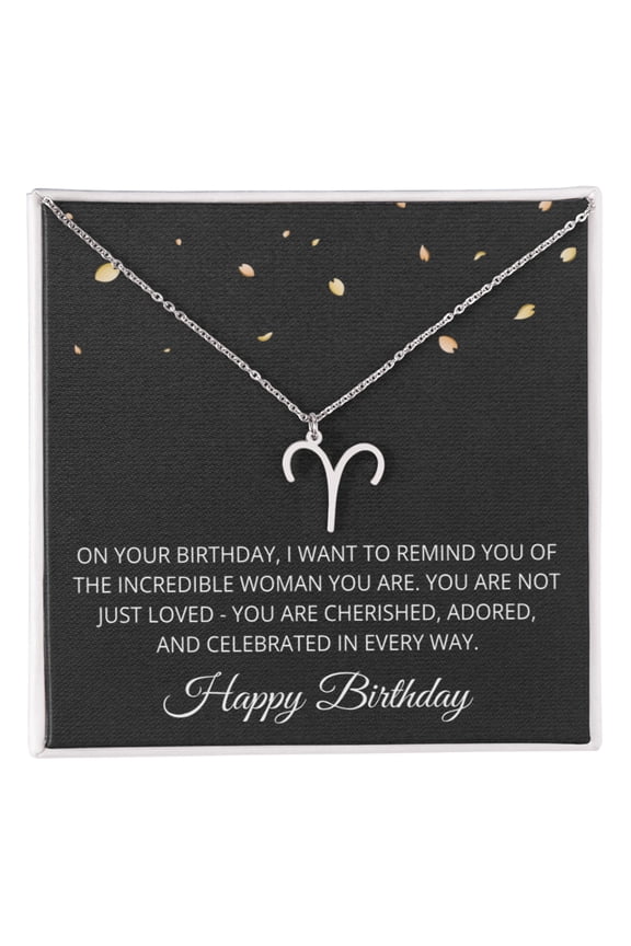 Aries Necklace for Her Taurus Gifts for Women Zodiac Necklace for Birthday Gifts for Daughter Women Birthday All Zodiac Signs